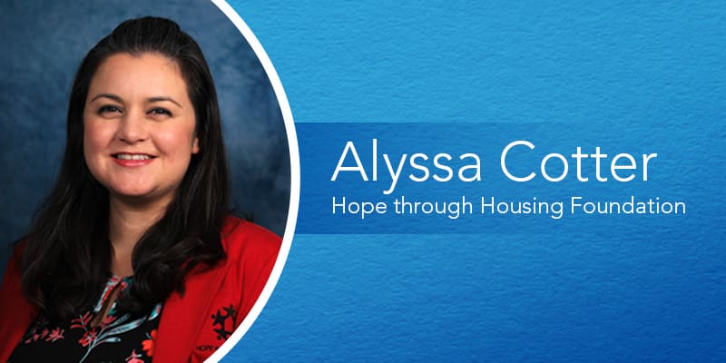 Alyssa Takes the Helm at Hope Through Housing